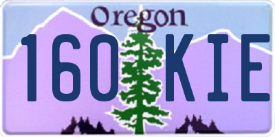 OR license plate 160KIE