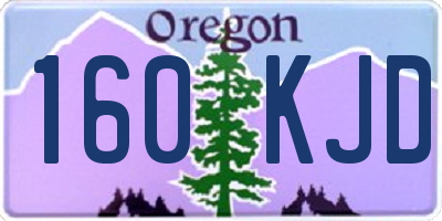 OR license plate 160KJD