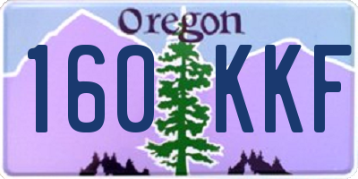 OR license plate 160KKF