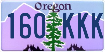 OR license plate 160KKK