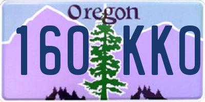 OR license plate 160KKO