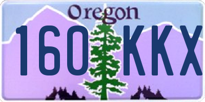 OR license plate 160KKX