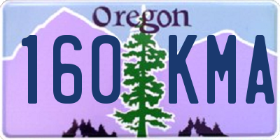 OR license plate 160KMA
