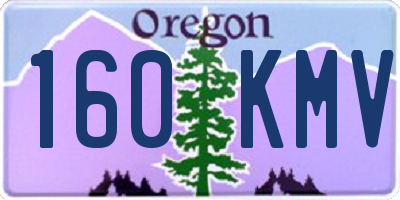 OR license plate 160KMV