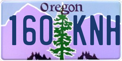 OR license plate 160KNH