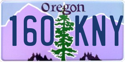 OR license plate 160KNY
