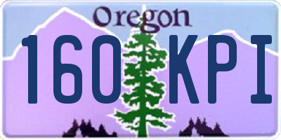 OR license plate 160KPI