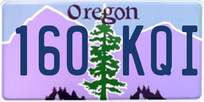OR license plate 160KQI