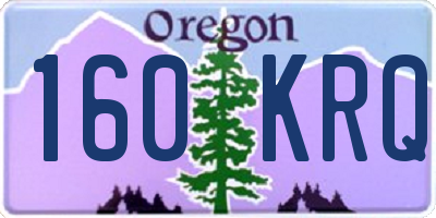OR license plate 160KRQ