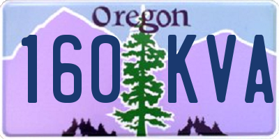 OR license plate 160KVA