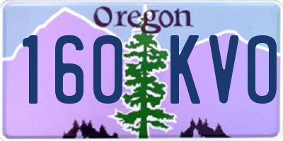 OR license plate 160KVO