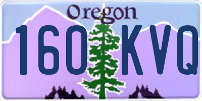 OR license plate 160KVQ