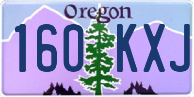 OR license plate 160KXJ