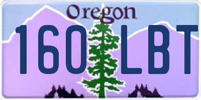 OR license plate 160LBT