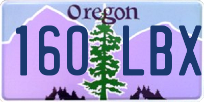 OR license plate 160LBX