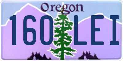 OR license plate 160LEI