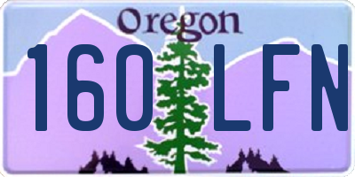 OR license plate 160LFN