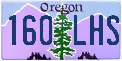 OR license plate 160LHS