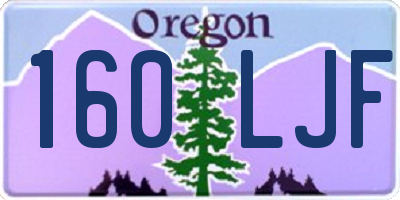 OR license plate 160LJF