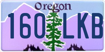 OR license plate 160LKB