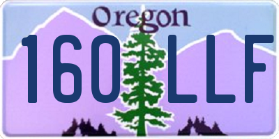 OR license plate 160LLF