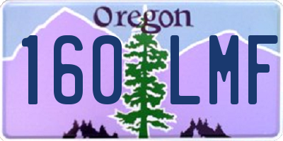 OR license plate 160LMF