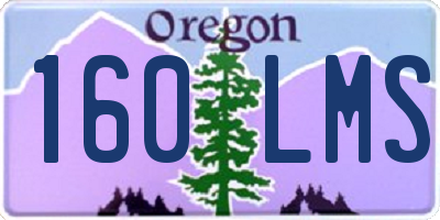 OR license plate 160LMS