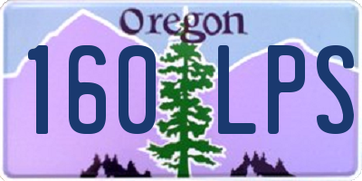 OR license plate 160LPS
