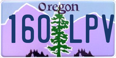 OR license plate 160LPV