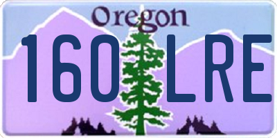 OR license plate 160LRE