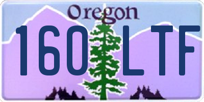 OR license plate 160LTF