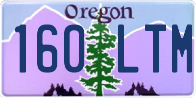OR license plate 160LTM