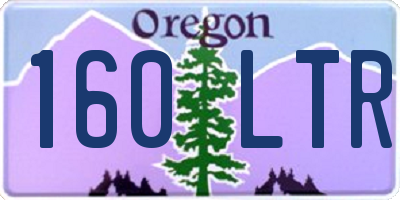 OR license plate 160LTR