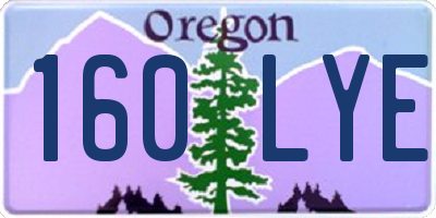 OR license plate 160LYE
