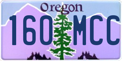 OR license plate 160MCC