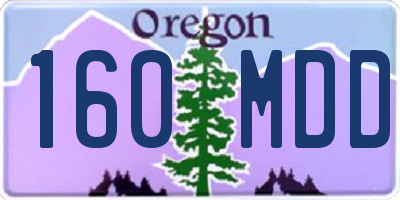 OR license plate 160MDD