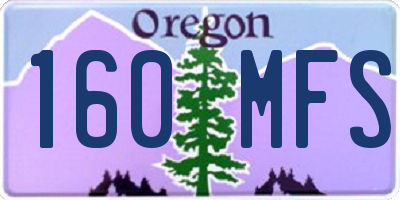 OR license plate 160MFS