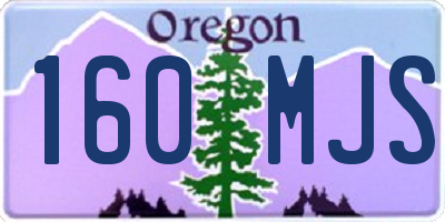 OR license plate 160MJS