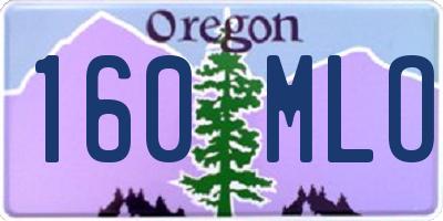 OR license plate 160MLO