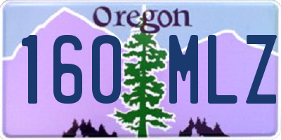 OR license plate 160MLZ