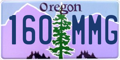 OR license plate 160MMG