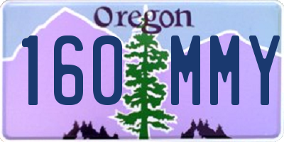 OR license plate 160MMY