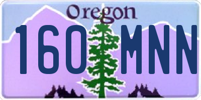 OR license plate 160MNN