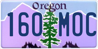 OR license plate 160MOC