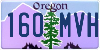 OR license plate 160MVH