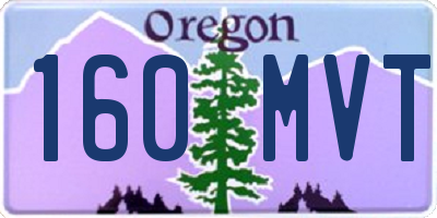 OR license plate 160MVT