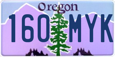 OR license plate 160MYK