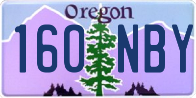 OR license plate 160NBY