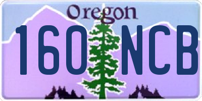 OR license plate 160NCB