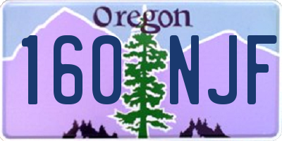 OR license plate 160NJF